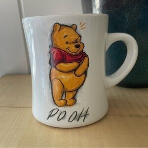 $15 SALE Smiling Winnie the Pooh Coffee Mug Disney Ceramic Tea Collectible